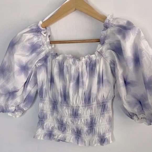 NWT Levi's Women's Tilly Square Neck Elbow Sleeve Blouse, Size Small - Picture 3 of 5